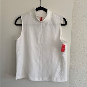 SPANX White Air Essentials Mock Neck Sleeveless